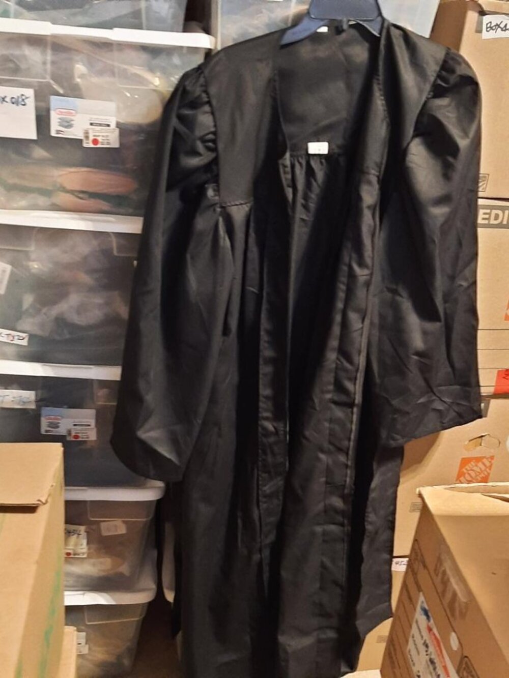 NEW ! Graduation Cap and Gown Set Black Size XL